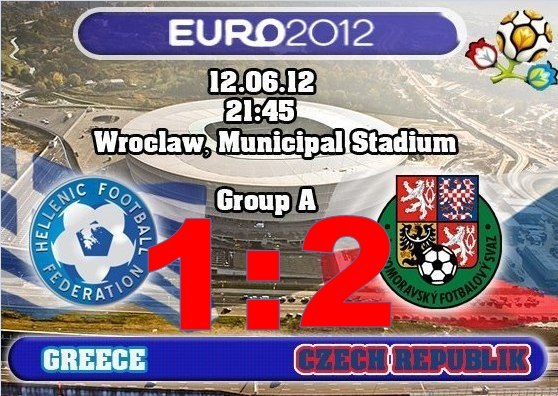 Группа А. Греция-Чехия 1:2 обзор+видео